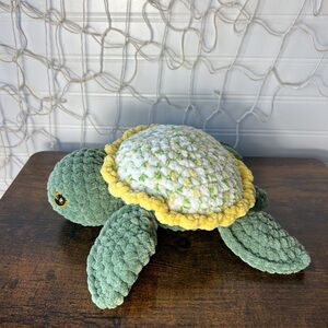 Crochet Turtle Plush Amigurumi – Easter Toy & Nursery Decor Handmade